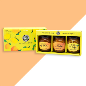 제주과실차세트 4호 (뎅유지차300g+한라봉차300g+레몬차300g)