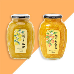 과실차세트 2호 (유자차2.2kg + 한라봉차2.2kg)
