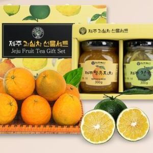 제주과실차세트 6호 (청귤청300g+한라봉차300g+뎅유지차300g)