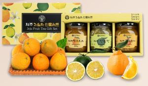제주과실차세트 6호 (청귤청300g+한라봉차300g+뎅유지차300g)